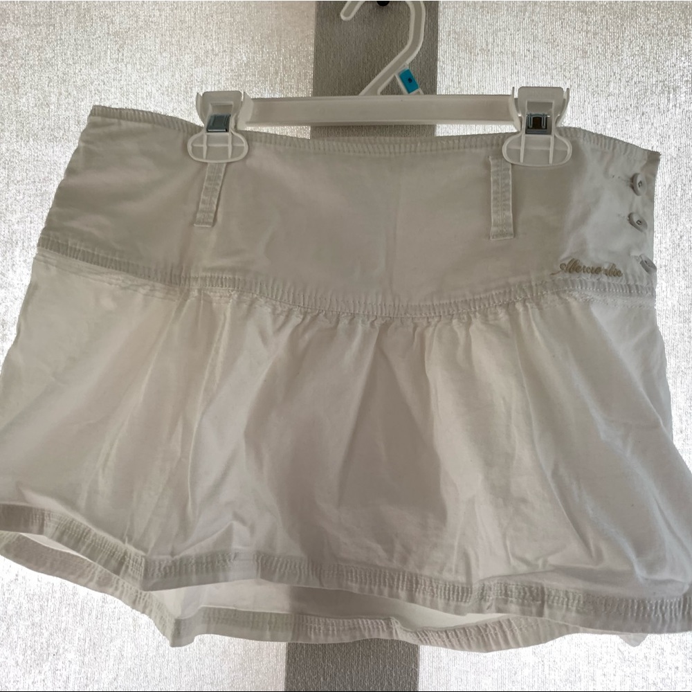 Abercrombie and Fitch White Mini Skirt